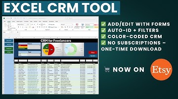 Excel CRM System for Freelancers – Track Clients & Leads with Automation