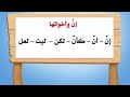 شرح قاعدة إن وأخواتها لغة عربية الصف الرابع الفصل الثاني