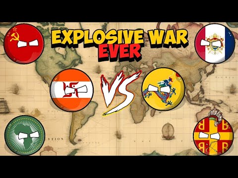 [EXPLOSIVE WAR EVER] 💣🔥 || World Provinces || #countryballs #geography ...
