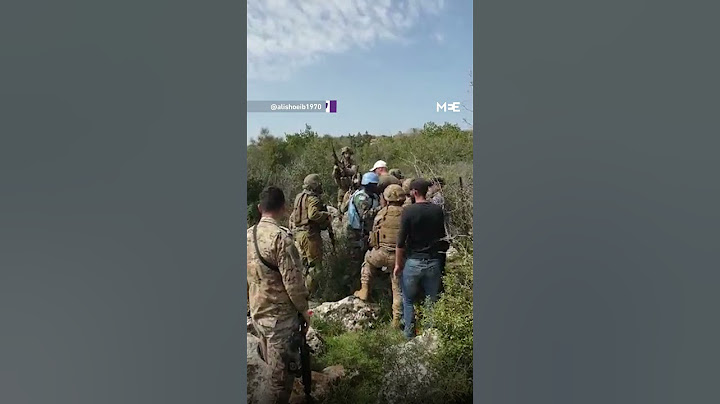 Standoff at the Lebanon-Israel border between Israeli and Lebanese soldiers