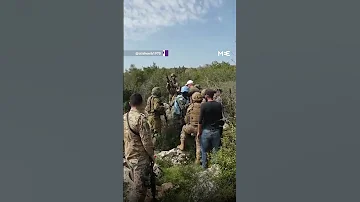Standoff At The Lebanon Israel Border Between Israeli And Lebanese Soldiers 