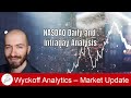 Nasdaq daily and intraday analysis  wyckoff trading course  5222023