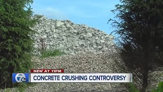 Concrete crushing controversy