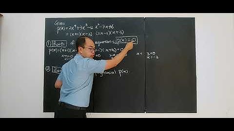SUBTOPIC 6.2: REMAINDER THEOREM, FACTOR THEOREM AND ZEROS OF POLYNOMIALS (8)