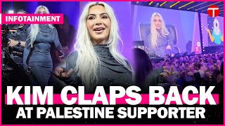 Kim Kardashian Dismisses Pro-Palestinian Protester's Demands Mid-Speech | Latest News