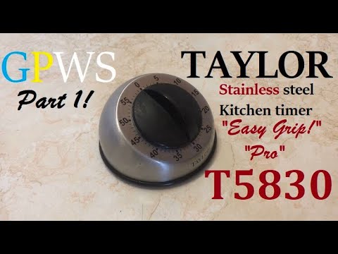 Taylor - Taylor, Timer, Easy Grip, Mechanical, Stainless Steel