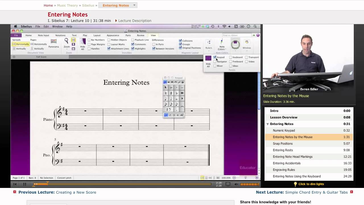 Sibelius 6 Презентация Знакомство С Программой