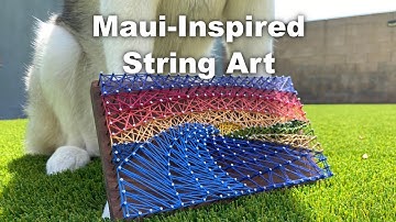 Ocean Wave String Art with a CNC Twist