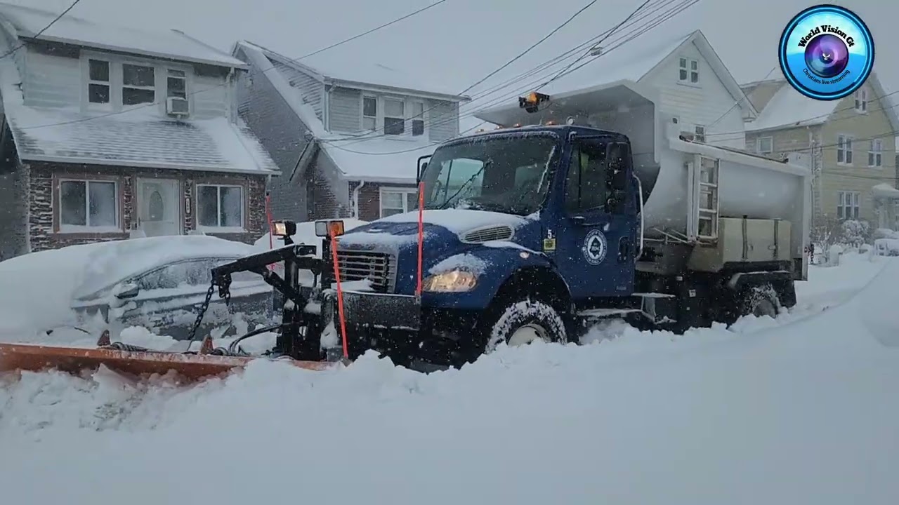 Nieve en estados de New Jersey lunes 23 de febrero 2026