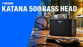BOSS KATANA-500 BASS HEAD | Outstanding Bass Tones with Innovative Cabinet Calibration
