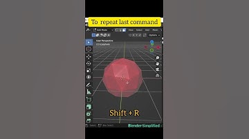 Shift + R to repeat last command in #blender #shorts #blenderhindi #blendertutorial #3dmodelling