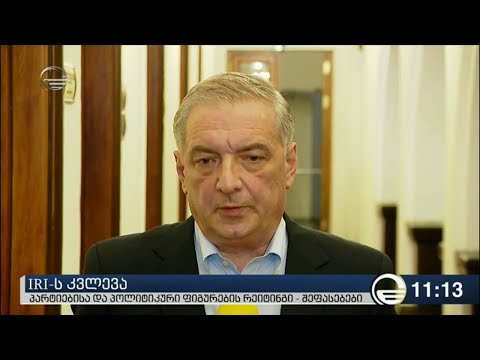 პარტიებისა და პოლიტიკური ფიგურების რეიტინგი - შეფასებები