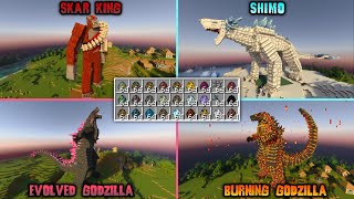 20 MONSTERS !! GODZILLA x KONG THE NEW EMPIRE V2 ADDON IN MCPE !! THIS FIX IS SO COOL !! screenshot 4