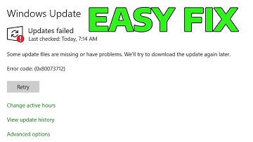 How To Fix 0x80073712 Windows Update Error Code