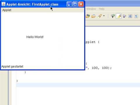 Anwendungstypen und Applet-Beispiel - (Java 1-019)