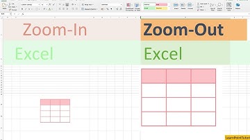 How to Zoom in and Zoom out excel spreadsheet