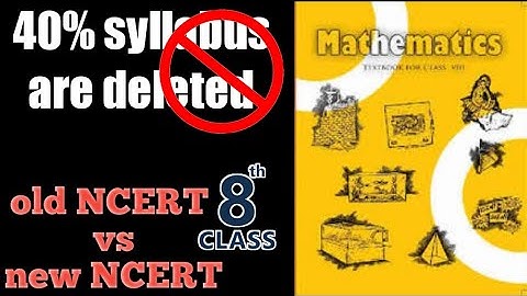 class 8th maths reduce syllabus in new NCERT Book || syllabus 2023-2024 ||