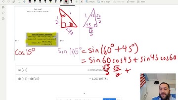 11.3 Sum and Difference Identities Sine 105