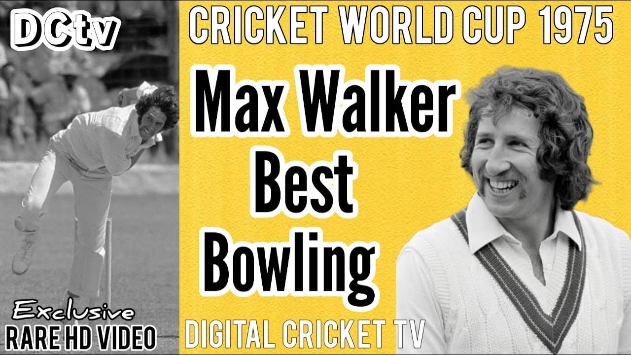 Max Walker Best Bowling / 1st Cricket World Cup 1975 / ENGLAND vs AUSTRALIA / 1st Semi Final / Rare
