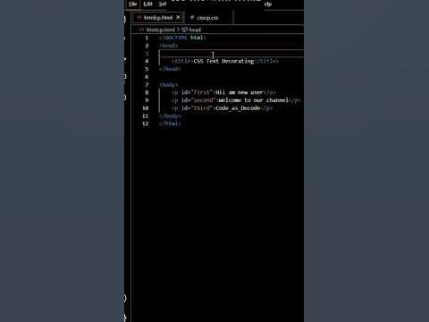 How we Link CSS in HTML file. - YouTube