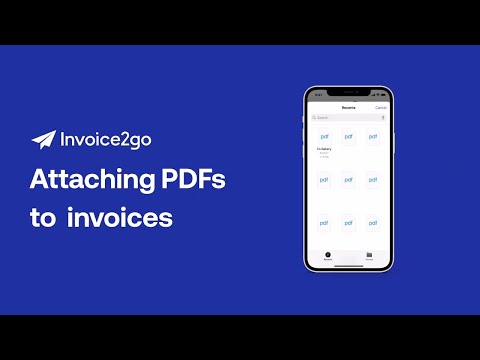 Attach PDFs to invoices using Invoice2go