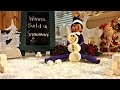 Purple Elf on the Shelf - Wanna Build a Snowman? - Sparkles Day 4