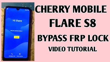 HOW TO BYPASS FRP LOCK ON CHERRY MOBILE S8/video tutorial/ jelianne jianne