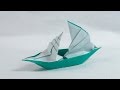 Paper Boat that Floats on Water - Origami Sailing Boat Tutorial (Henry Phạm)