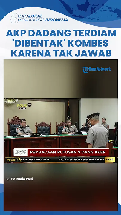 Dipecat Tak Hormat dari Polri, AKP Dadang sempat Terdiam saat Ditanya Kombes Armaini di Sidang Etik