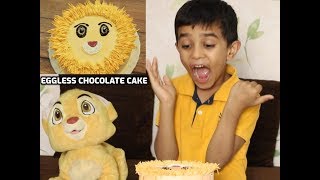 The Lion King inspired Cake | Eggless Chocolate Cake | Easy Cake | MadhurasRecipe