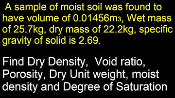 Soil Mechanics Numerical Problem Solved