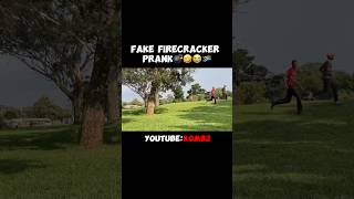 Fire cracker prank🤣😭 #prank #funnyprank #laugh #funny #prankideas