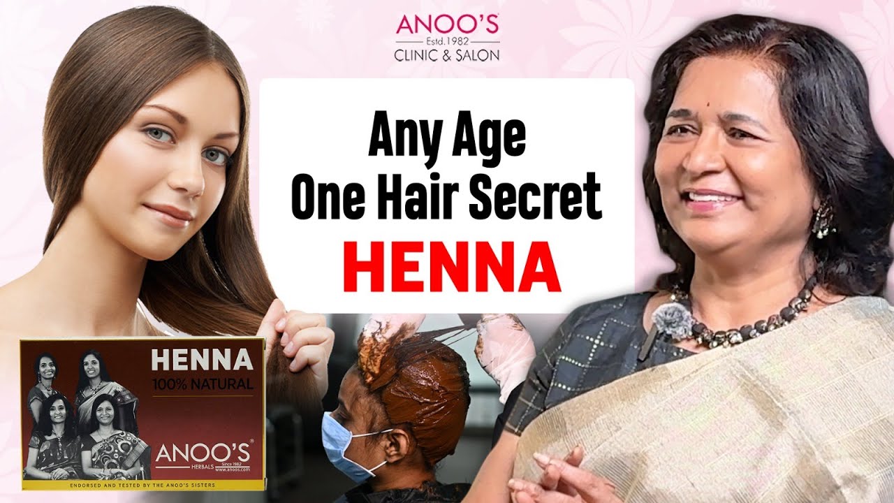 Natural Hair Color Magic 🌿 Get Smooth, Healthy Hair with Henna! #henna #haircolor #anoos