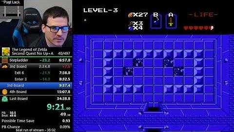 (34:29) The Legend of Zelda - Second Quest any% no up+a (former world record)