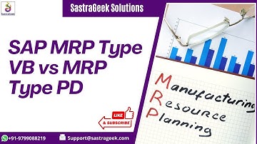 SAP MRP Type VB vs MRP Type PD