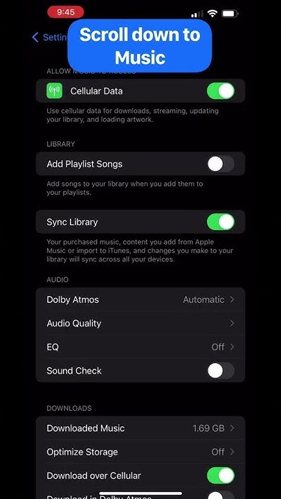 How to turn on/ off Dolby Atmos for Apple Music - iPhone - YouTube