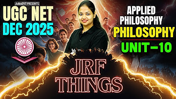 UGC NET Philosophy Unit 10 | UGC NET Philosophy Applied Philosophy By Tejasvi Mam
