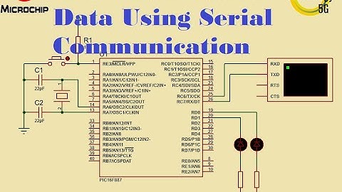 Microcontroller PIC16F887 Video 36 How To Receive Data Using Serial Communication