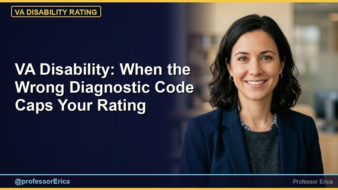VA Disability: Diagnostic Code Selection — When the Wrong Code Caps Your Rating