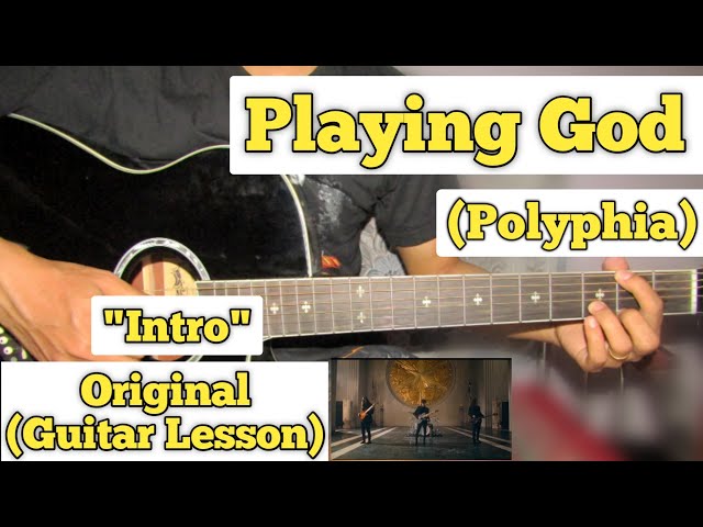 Playing God - Polyphia, Guitar Tutorial, Intro Part, Acoustic