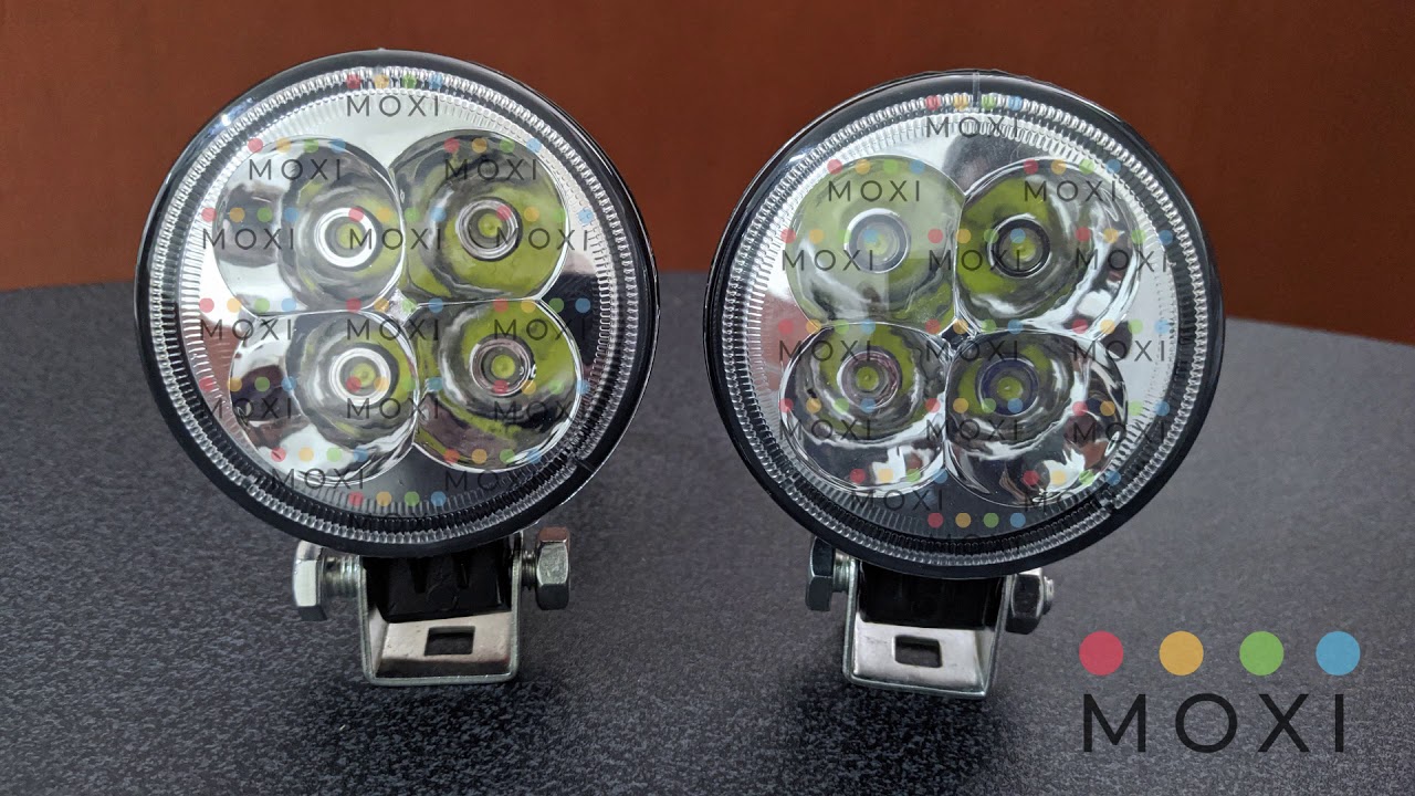 AMONIDAFaro Per Moto,Faro A LED Bianco Freddo Da 6,5 Pollici Per Moto