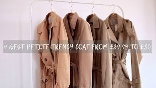 4 Best Petite Trench Coat from £39.99 to £80 & How to Wear⎮Fashionbeautybug