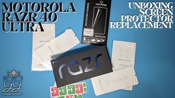 Unboxing, Removing & Replacing Screen Protectors on the Motorola Razr 40 Ultra | Razr+