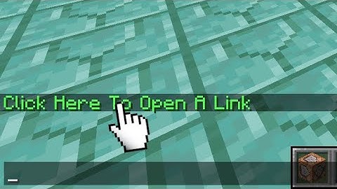 How to make clickable links in Minecraft 1.21