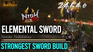 ELEMENTAL SWORD Final Version of Strongest Mid Game Sword Build - NIOH 2