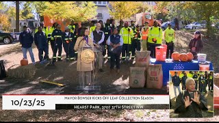 Mayor Bowser Kicks Off Leaf Collection, Promotes Expansion of Food Waste Smart Bin Program, 10/23/25