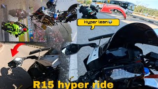Sunday morning, hyper ride with two R15M /group ride sound 🔊& love guys🥰 #vlog #youtubeshorts #tikto