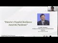 Julio teehankee talks about dutertes populist resilience amid the pandemic