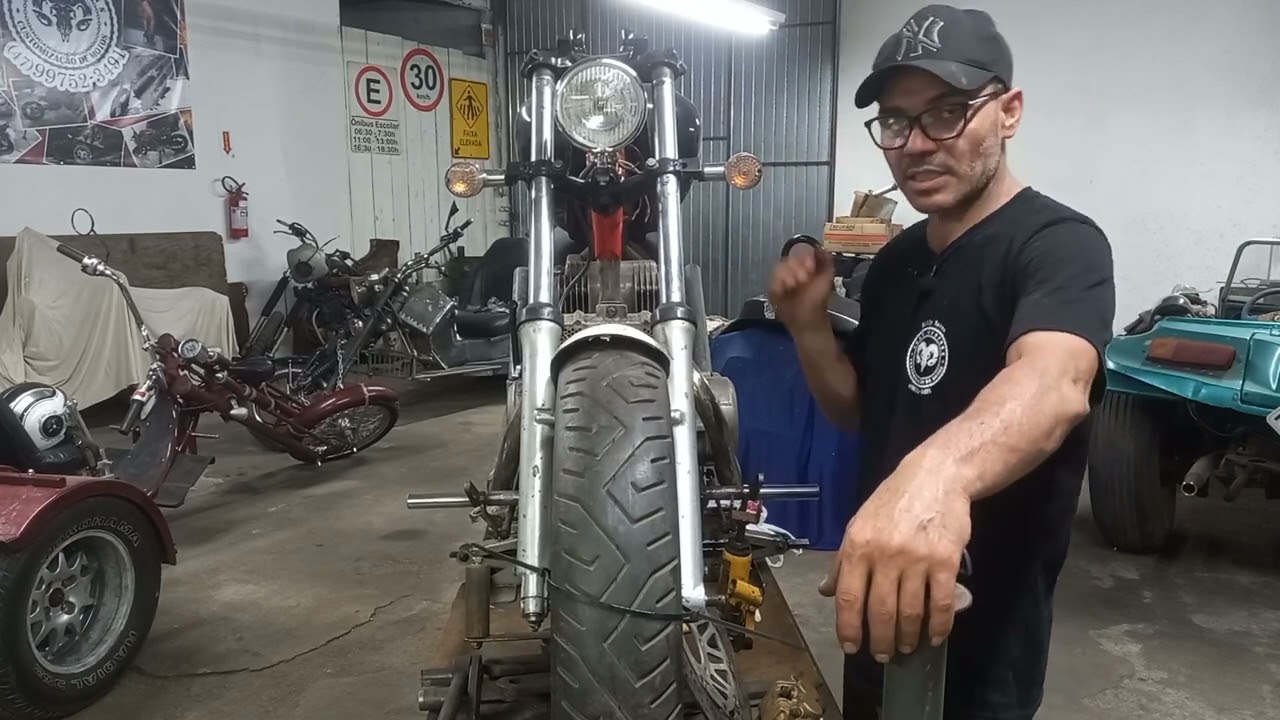 Deu ruim,  CB 450 chopper 5 fase