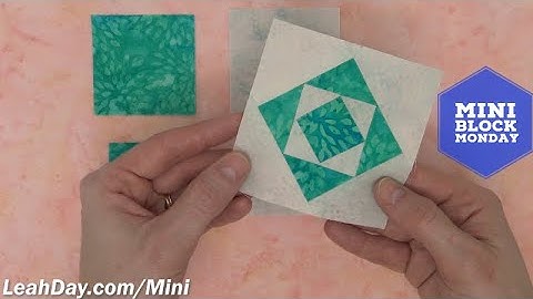 How to Sew a Square in a Square Quilt - Mini Block Monday #9